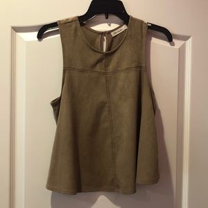 Tan suede tank (S)